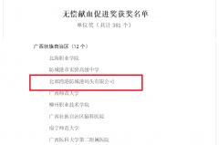 再添国家级荣誉！乐虎lehu防城港码头荣获全国无偿献血促进奖